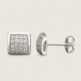 The Prestige – Square CZ Stud Earrings