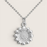 Golden Bloom Necklace – Steel Flower