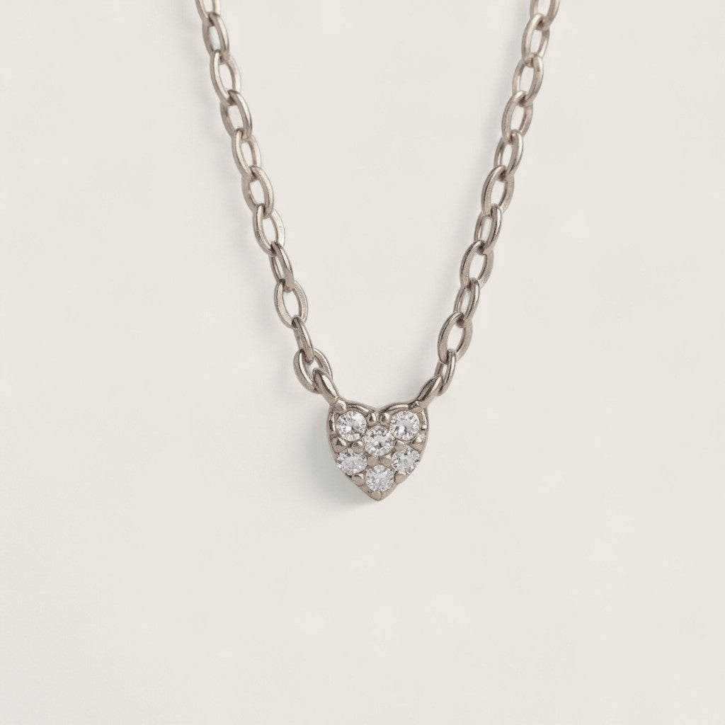 Little Light – CZ Heart Necklace