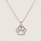 Loyal Companion – Paw Print Necklace