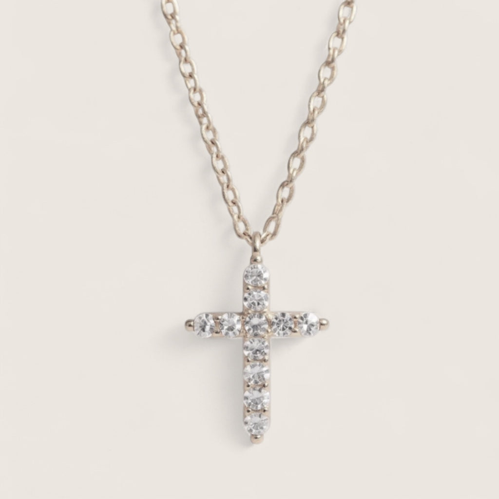 Divine Radiance Cross Necklace