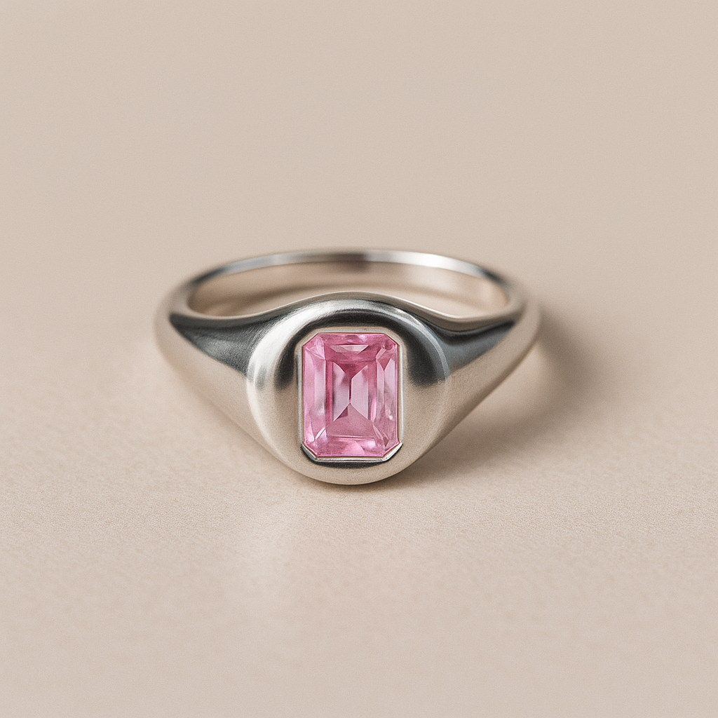 Royal Soleil - Color CZ Signet Ring