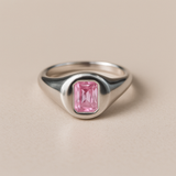 Royal Soleil - Color CZ Signet Ring