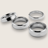 The Radiant Bevel – Polished Flat Tungsten Ring