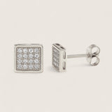 The Gilded Vertex –  CZ Stud Earrings