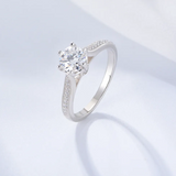 Brilliant CZ Solitaire Ring