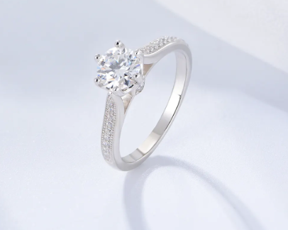 Brilliant CZ Solitaire Ring