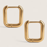 The Quadrant – Square Huggie Hoop Earrings