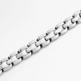 Steel Square Link 10mm Bracelet