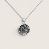 Oxidized St. Michael Necklace