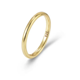 Smooth Beveled Thin Ring Band