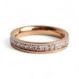 The Infinity Gleam – Steel Eternity Ring