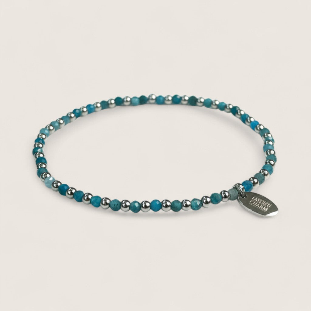 Steel and Gemstone Stretch Bracelets