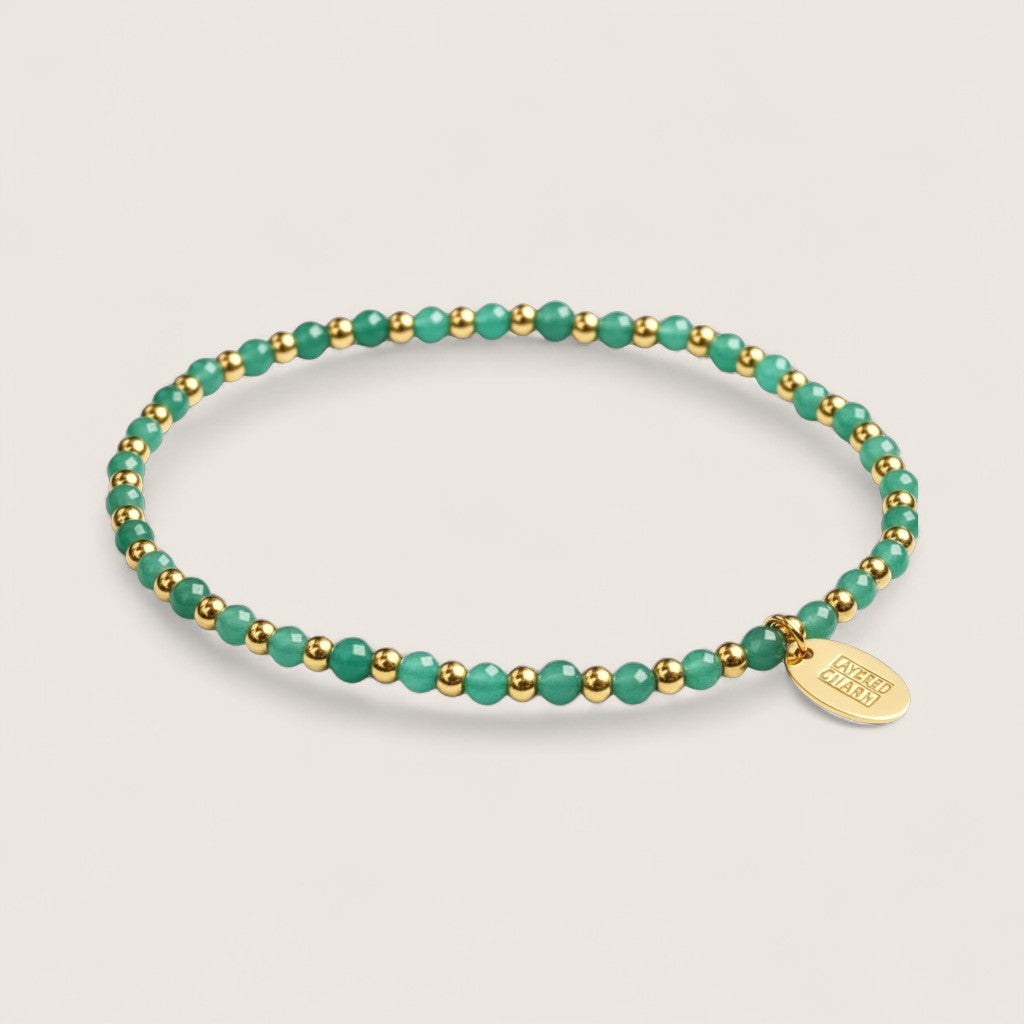 Steel and Gemstone Stretch Bracelets