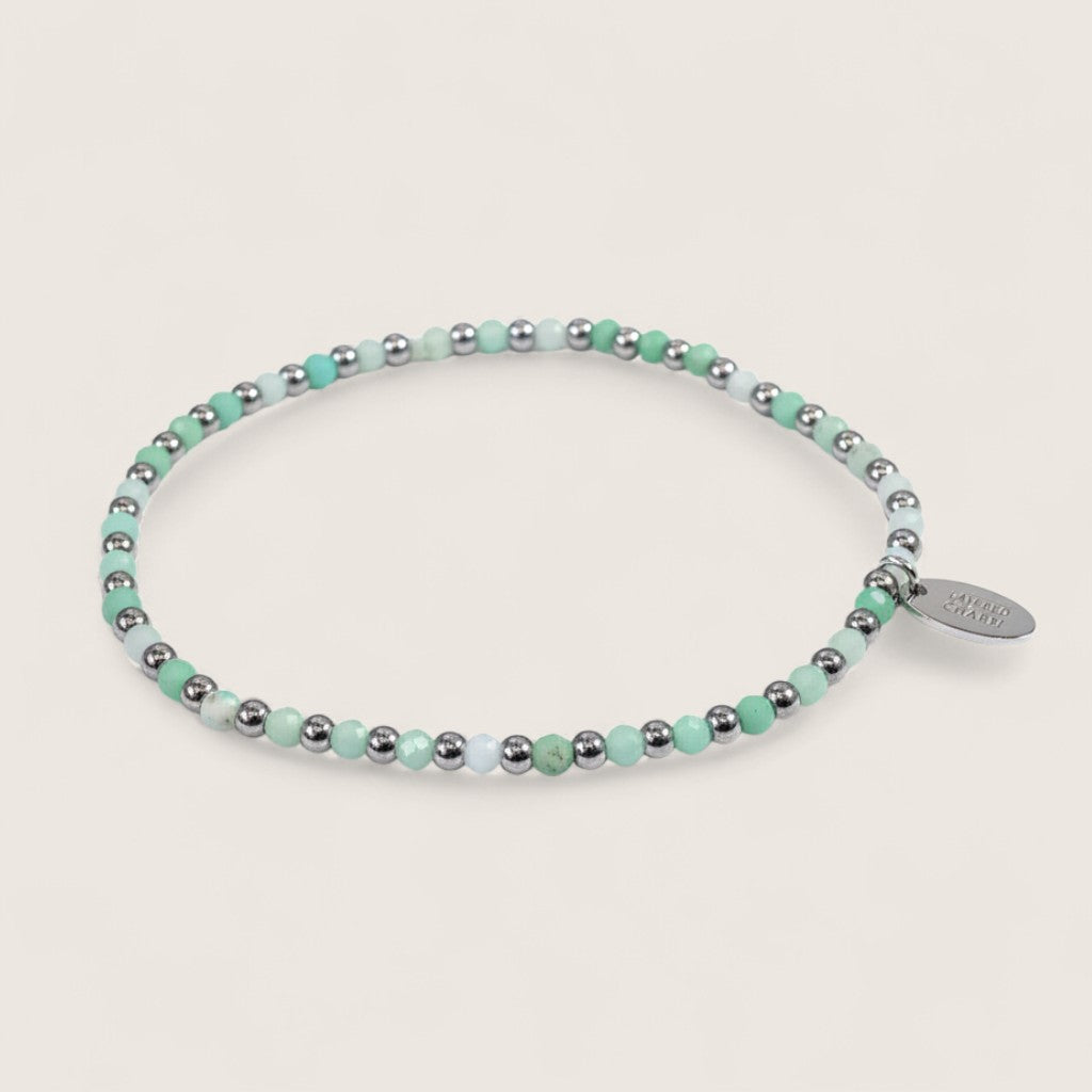 Steel and Gemstone Stretch Bracelets