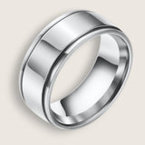 S.S. Flat Middle tiered sides Ring