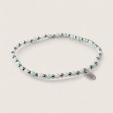 Steel and Gemstone Stretch Bracelets