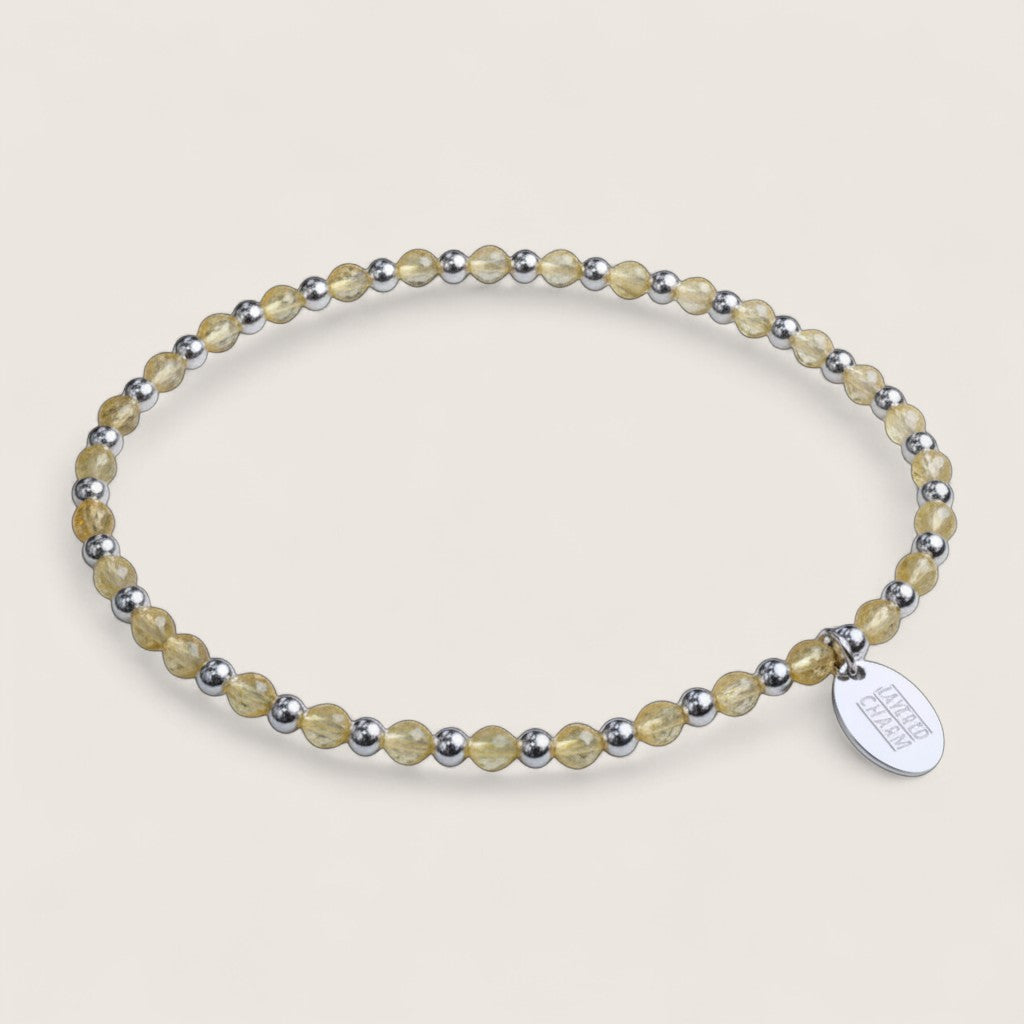 Steel and Gemstone Stretch Bracelets