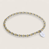 Steel and Gemstone Stretch Bracelets