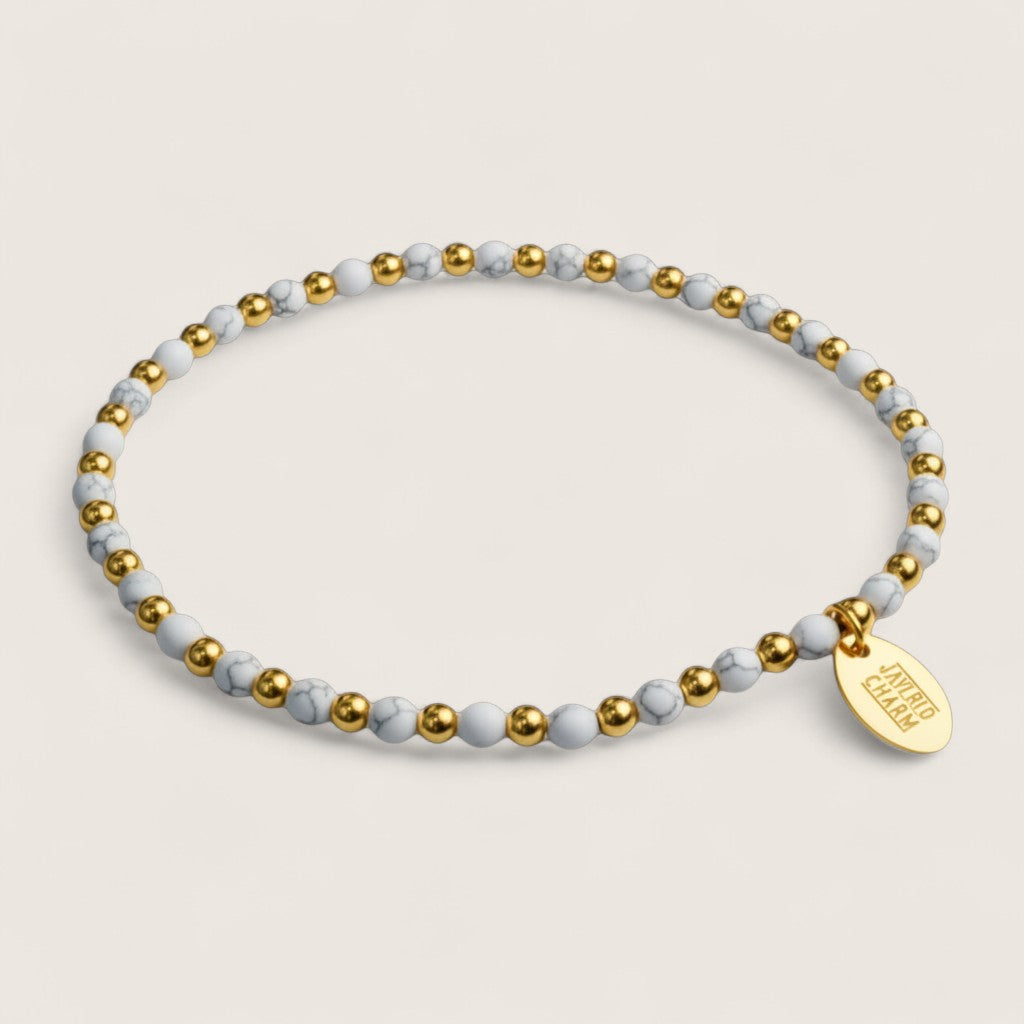 Steel and Gemstone Stretch Bracelets