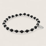 Steel and Gemstone Stretch Bracelets