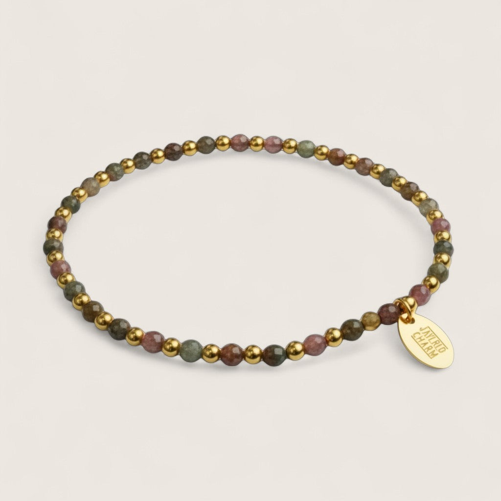 Steel and Gemstone Stretch Bracelets