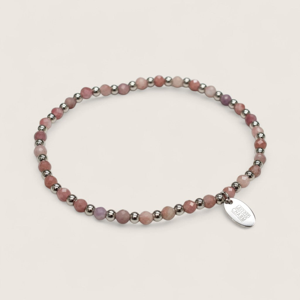 Steel and Gemstone Stretch Bracelets