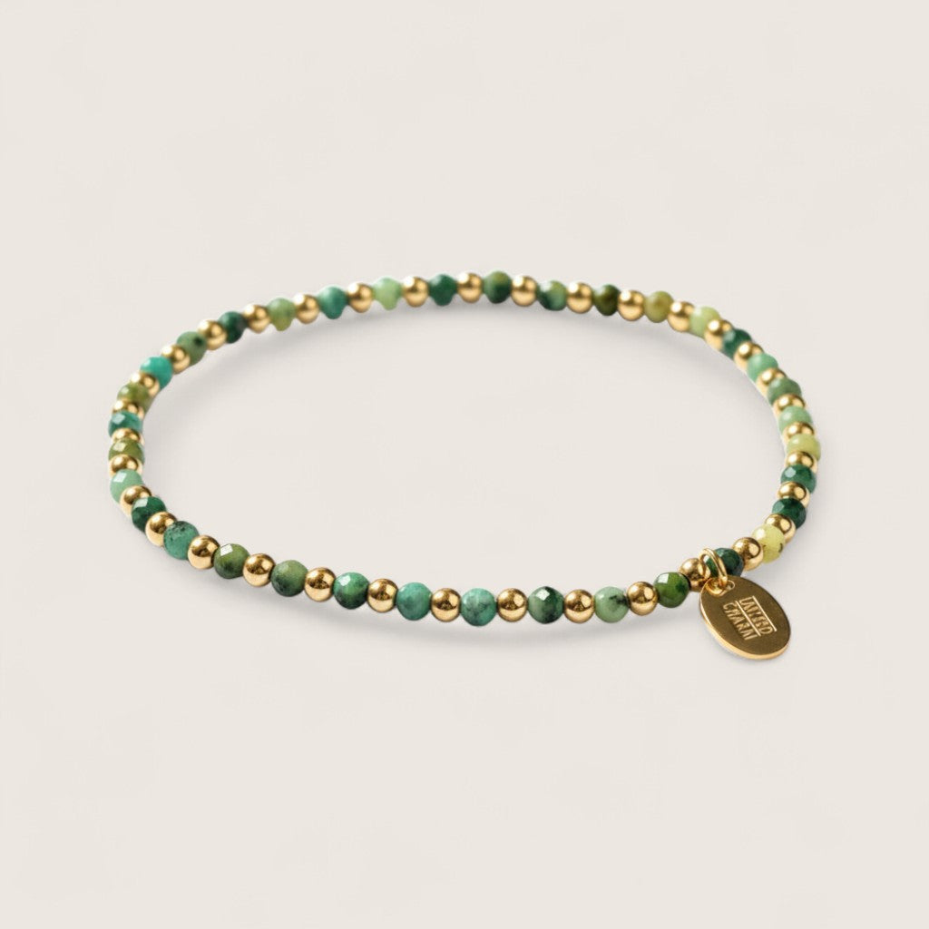 Steel and Gemstone Stretch Bracelets