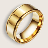 S.S. Flat Middle tiered sides Ring