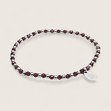 Steel and Gemstone Stretch Bracelets