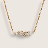 Starlit Path –CZ Baguette Necklace