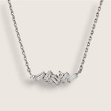 Starlit Path –CZ Baguette Necklace