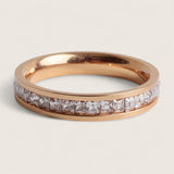 The Infinity Gleam – Steel Eternity Ring