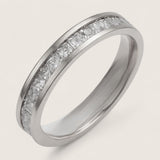 The Infinity Gleam – Steel Eternity Ring