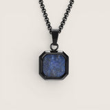 The Nexus – Minimalist Black Inlay Pendant Necklace