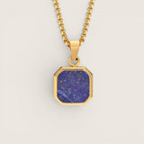 The Nexus – Minimalist Black Inlay Pendant Necklace