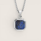 The Nexus – Minimalist Black Inlay Pendant Necklace