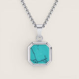 The Nexus – Minimalist Black Inlay Pendant Necklace
