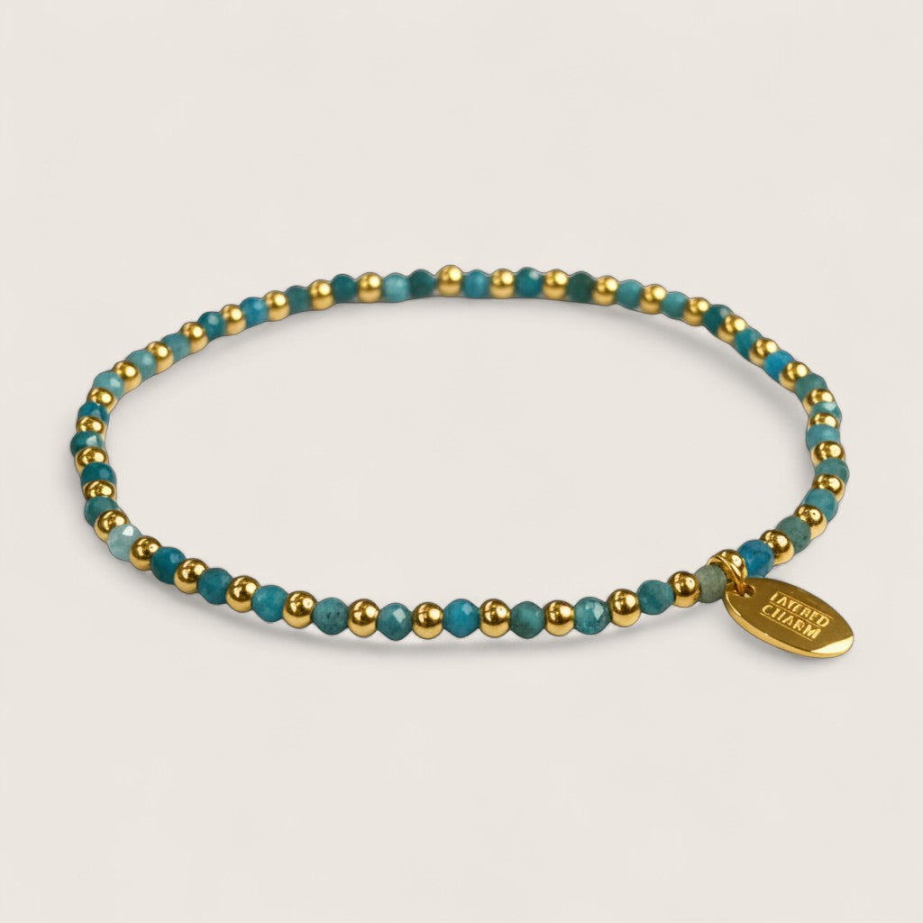 Steel and Gemstone Stretch Bracelets