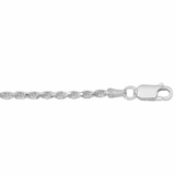 Sterling Silver Rope Anklet 2.3mm