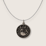 Cancer Double-Sided Coin Zodiac Necklace