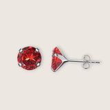 CZ Birthstone Stud Earrings