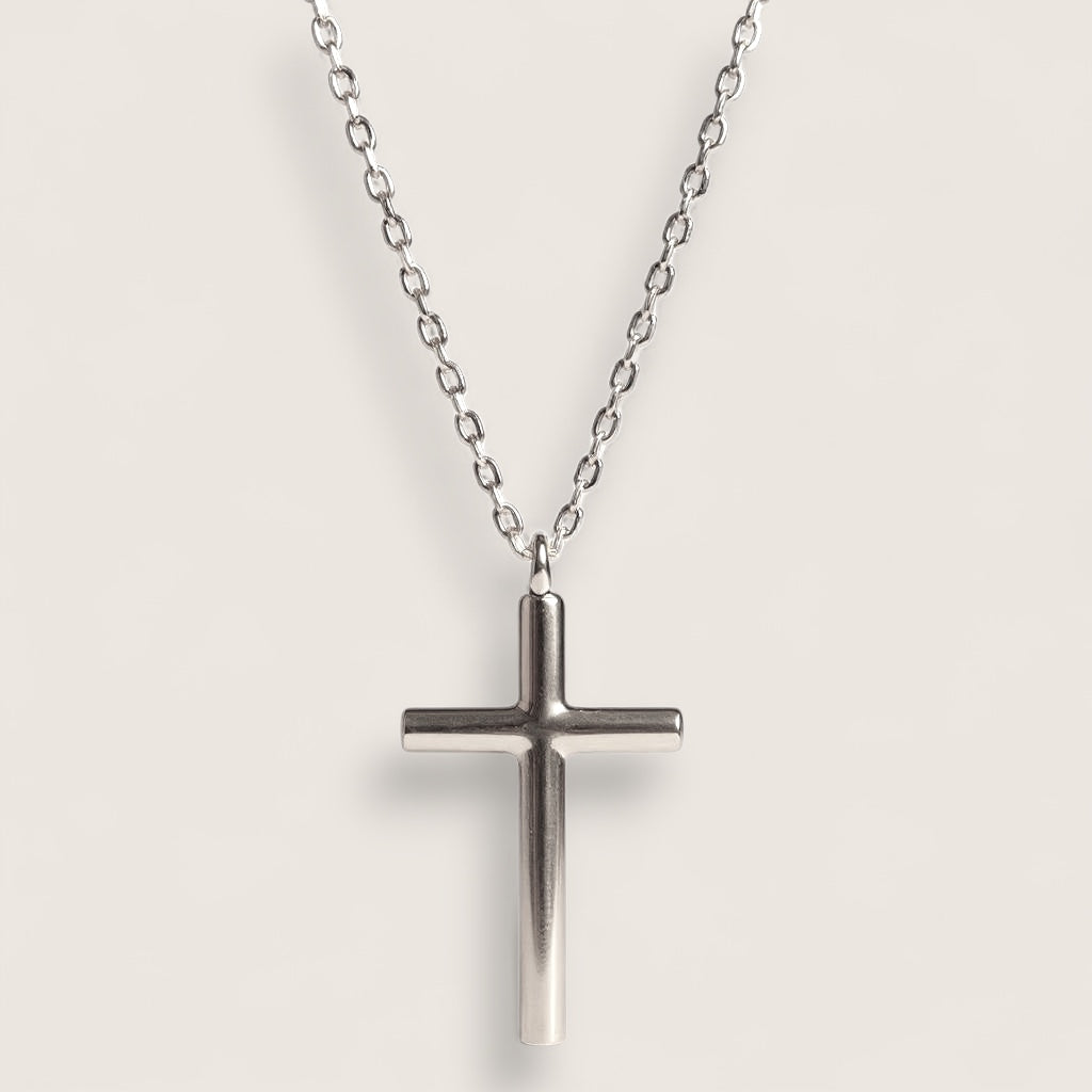 The Devoted – Polished Cross Necklace