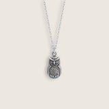 TEXTURED OWL Necklace