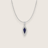 Abstract Diamond Shape Gemstone Necklace