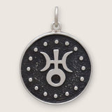 Aquarius Double-Sided Coin Zodiac Necklace