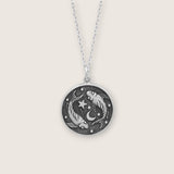 Pisces Double-Sided Coin Zodiac Necklace