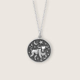 Taurus Double-Sided Coin Zodiac Necklace