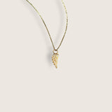 Tiny Outlined Angel Wing Necklace