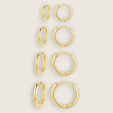 Smooth Huggie Hoop Earrings